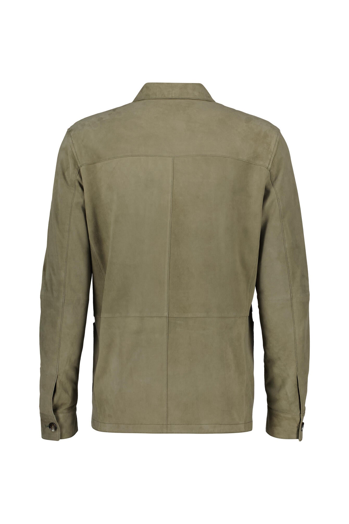 Overshirt aus Leder Regular Fit - 625 - Grün