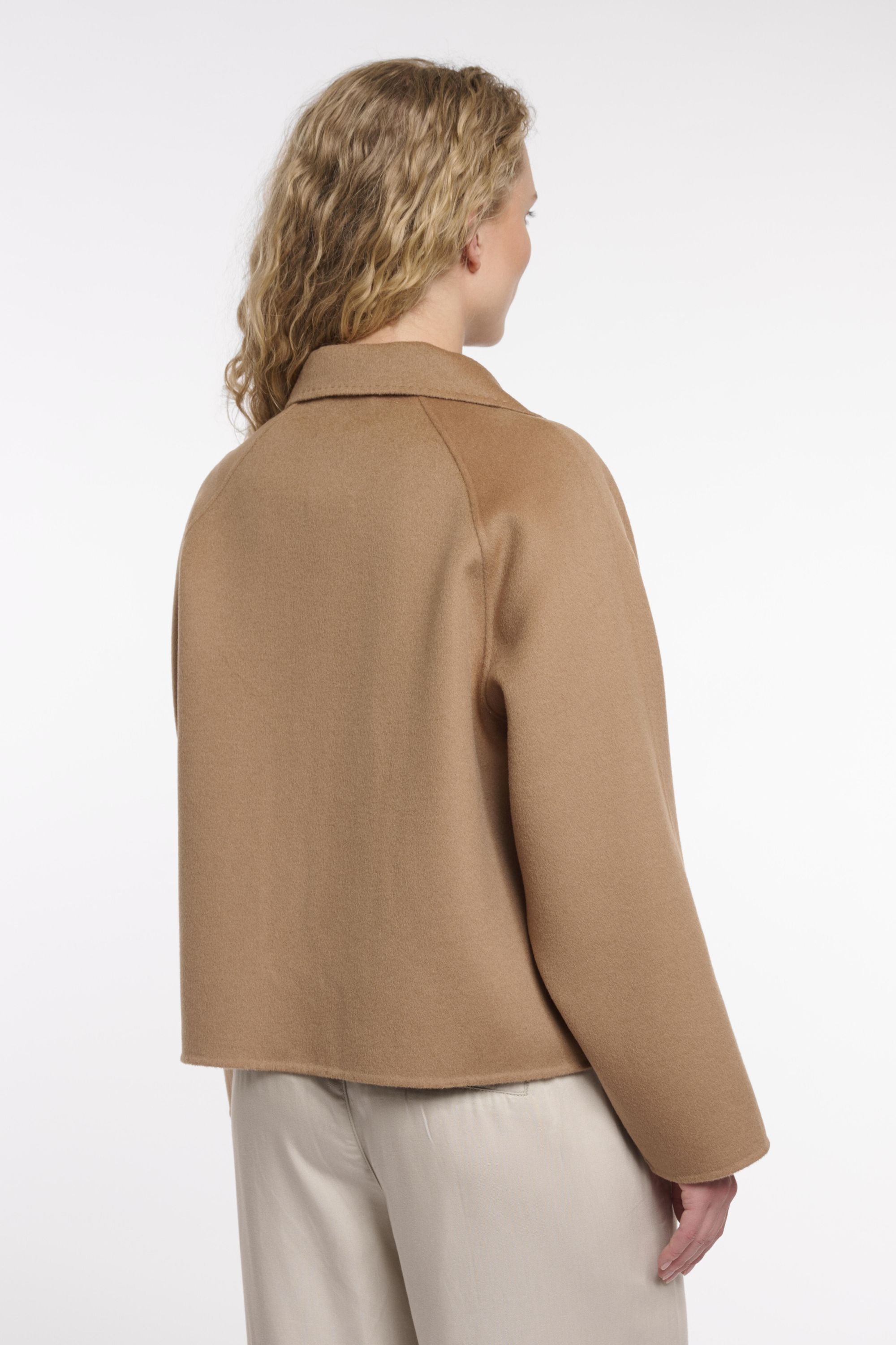 Jacke aus Wolle - Burlywood - Braun