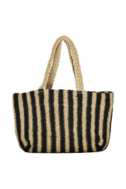Strandtasche VANESSA - Beige Black - Schwarz