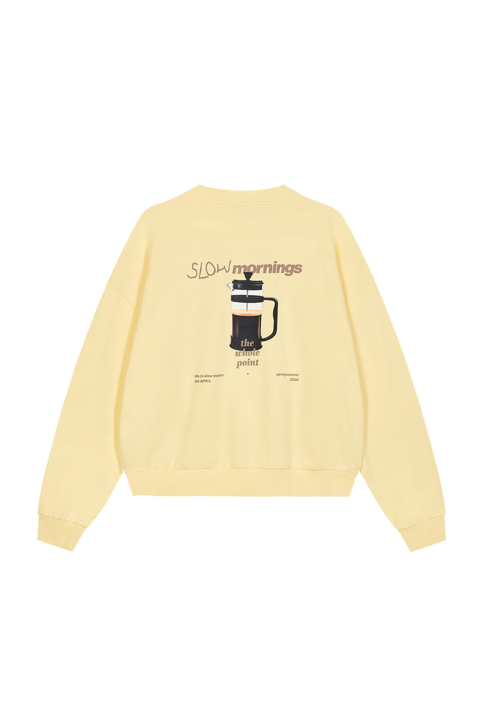 Sweatshirt Coffe - 4009 Butter Yellow - Gelb