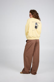 Sweatshirt Coffe - 4009 Butter Yellow - Gelb