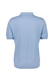 Poloshirt aus Leinenmix - Sky - Blau