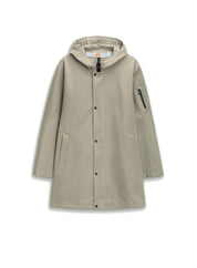 Jacke aus Baumwolle mit Kapuze - 710 Smoke - Beige
