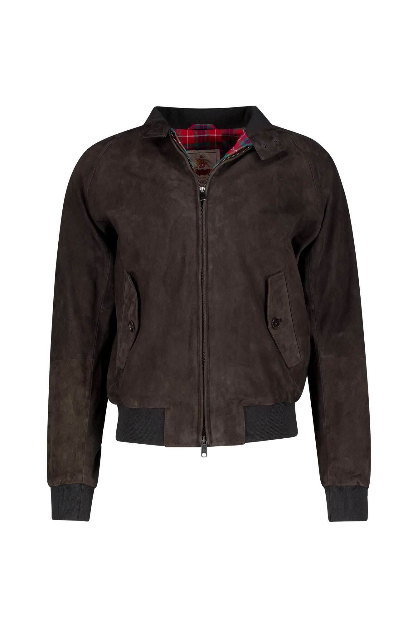 Lederjacke Slim Fit mit Stehkragen - 1581 December Sky - Schwarz