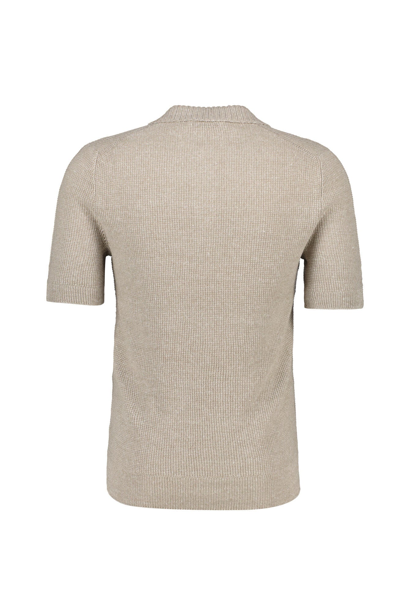 Strickshirt aus Leinen Regular Fit - 112 - Beige