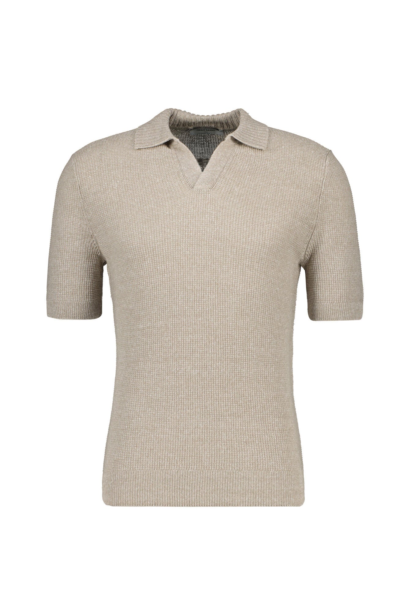 Strickshirt aus Leinen Regular Fit - 112 - Beige