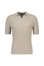 Strickshirt aus Leinen Regular Fit - 112 - Beige