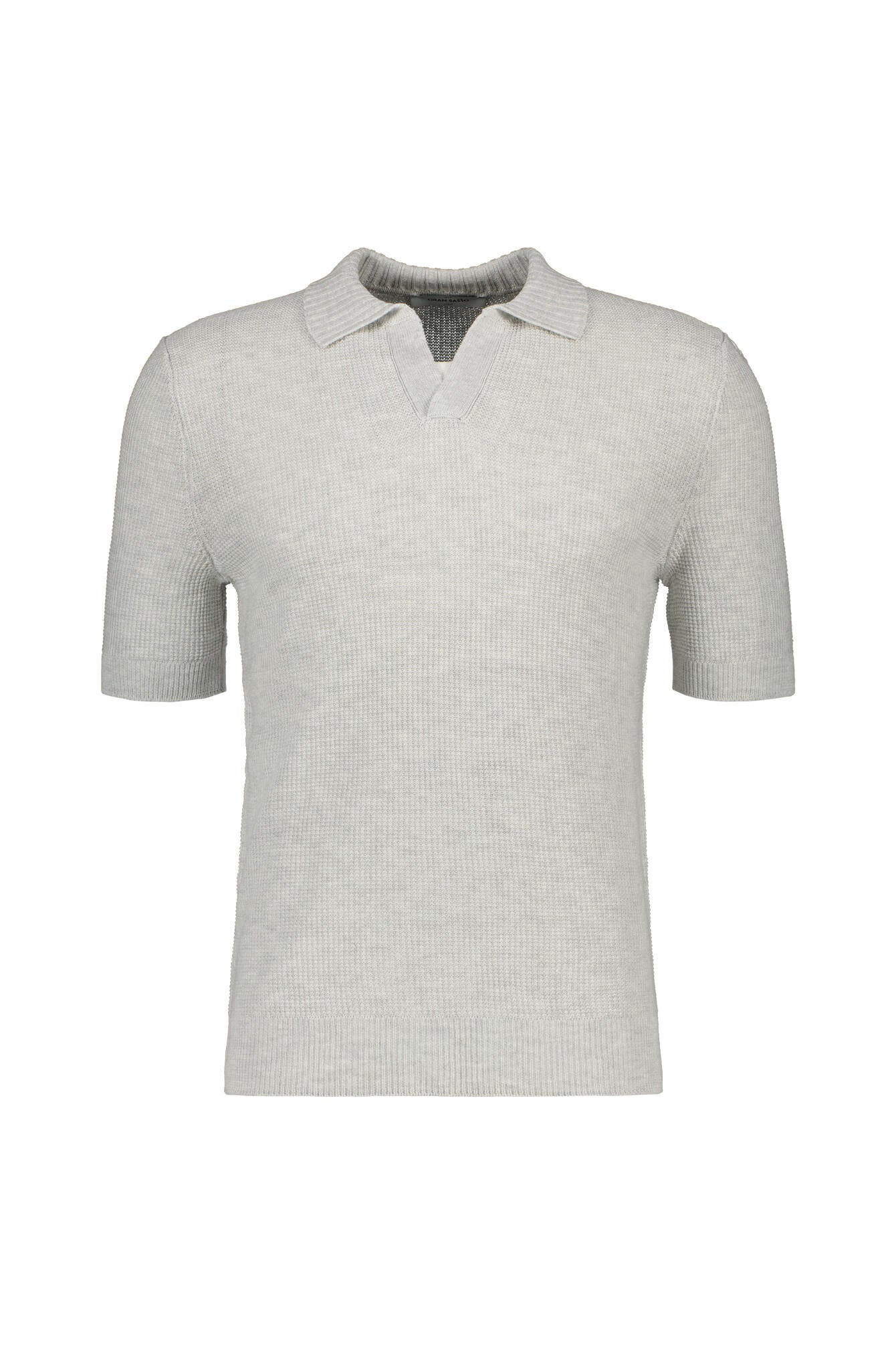 Strickshirt aus Leinen Regular Fit - 052 - Grau