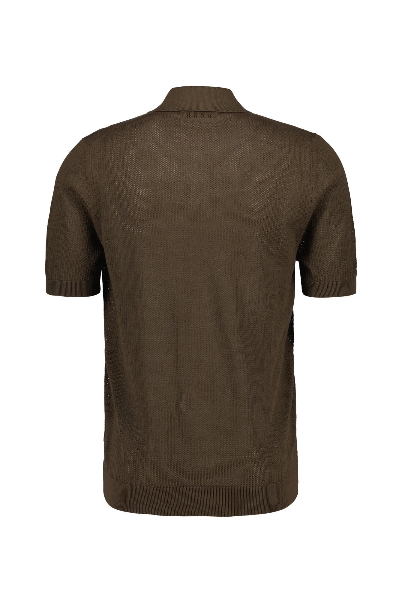 Strickpoloshirt Regular Fit aus Baumwolle - 146 - Braun