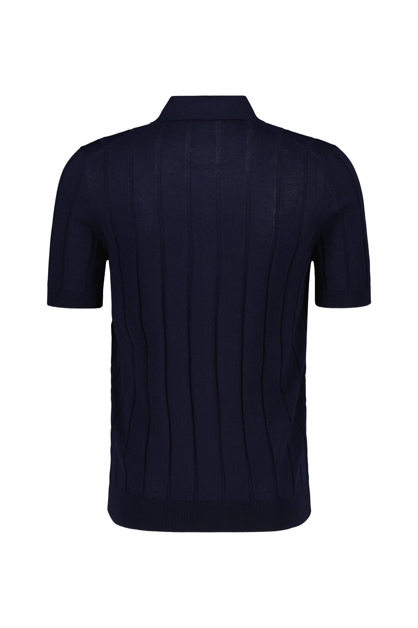 Strickpoloshirt Regular Fit aus Baumwolle - 598 - Blau