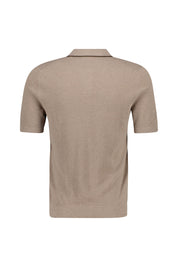 Strickpoloshirt Regular Fit aus Baumwolle - 101 - Beige