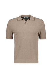 Strickpoloshirt Regular Fit aus Baumwolle - 101 - Beige