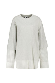 Sweatshirt Oversized Fit - Grau