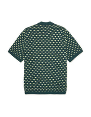 Strickpoloshirt ESMAY Loose Fit - 553 Sea Moss Green - Grün