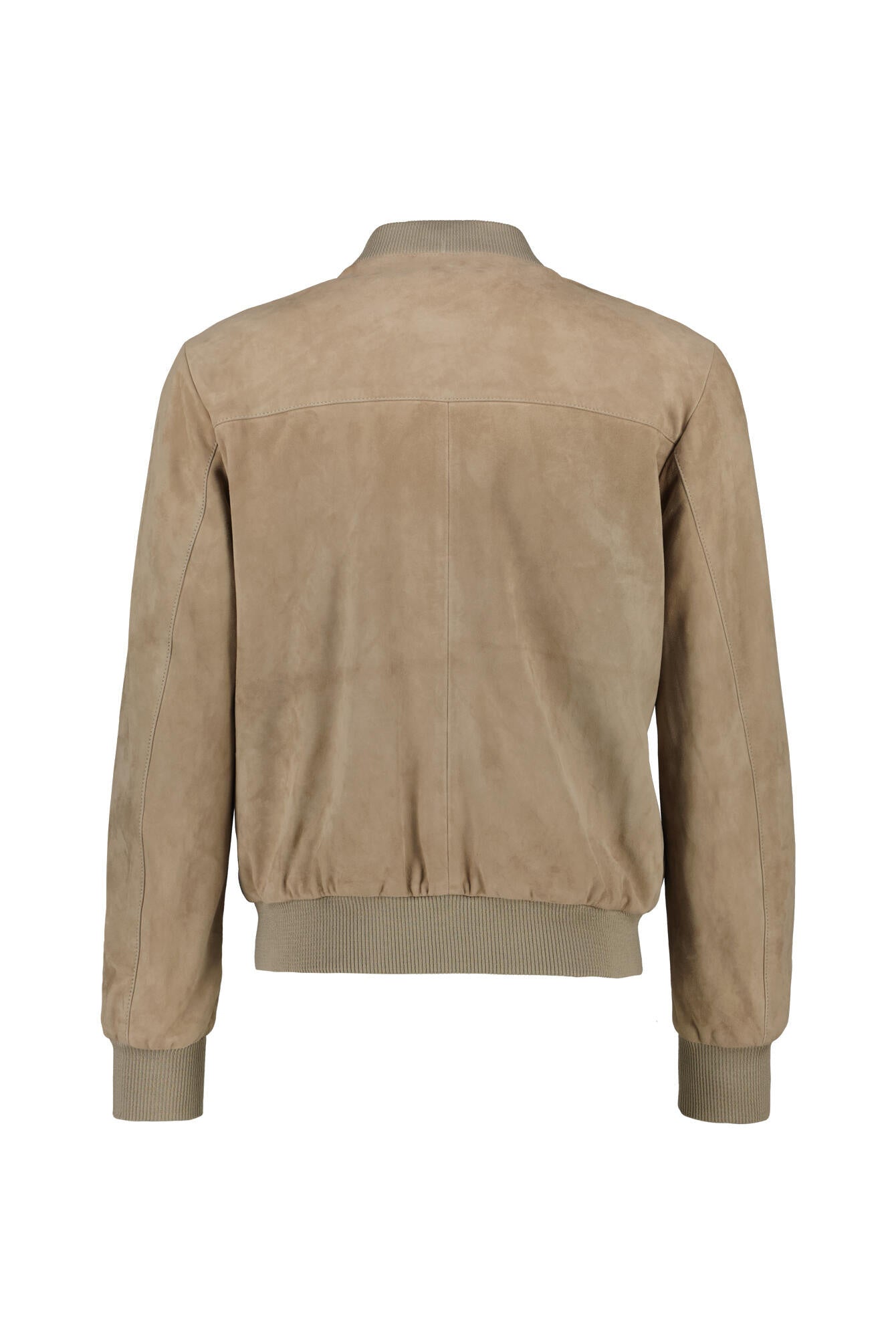 Bomberjacke DIDIER aus Leder - Grey Taupe - Beige