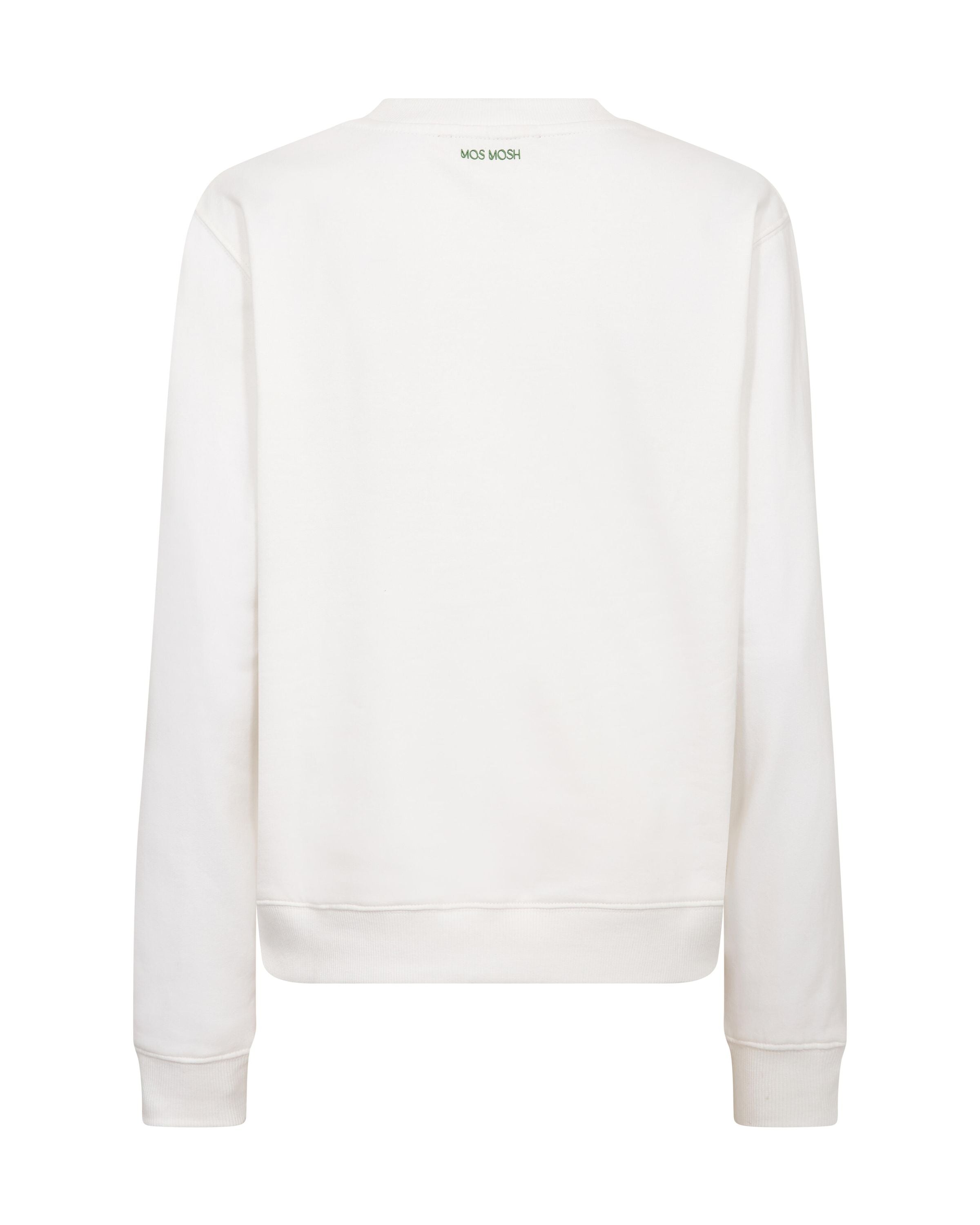 Sweatshirt ATIKA mit Strass-Print - 101 White - Weiß