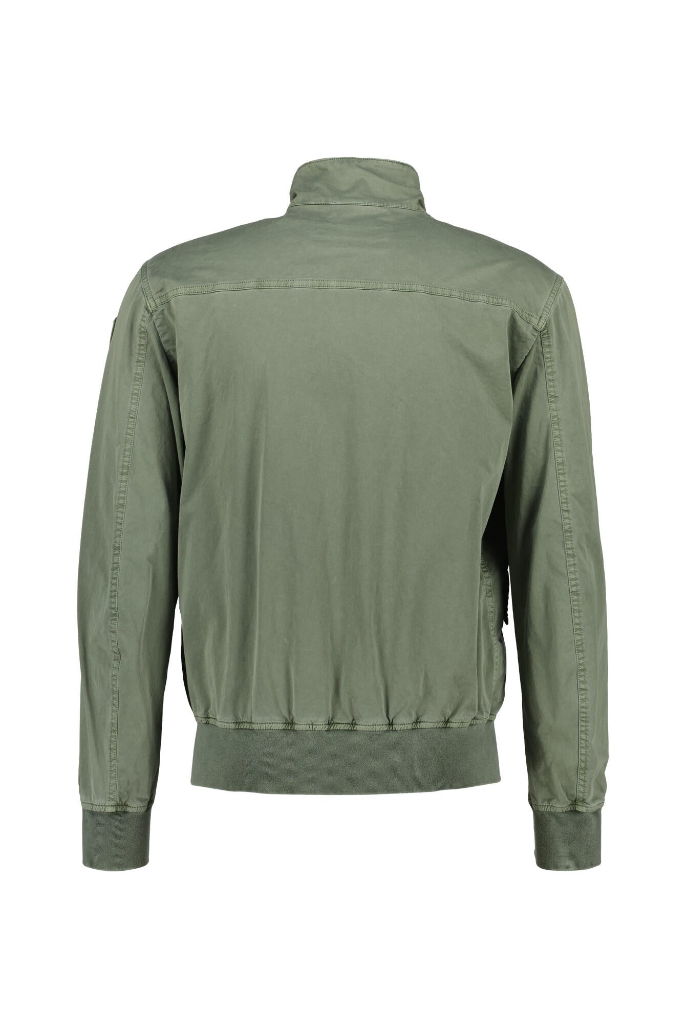 Jacke aus Baumwolle mit Stehkragen - 694 Olive Green - Grün