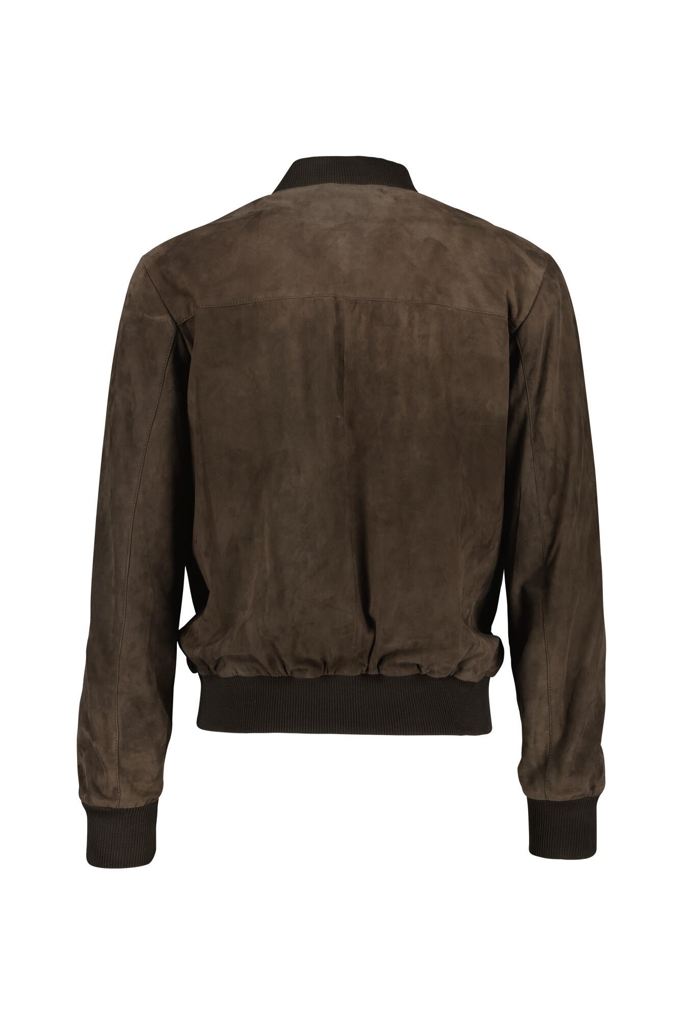 Bomberjacke aus Leder - Graphite - Braun