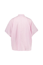 Bluse Regular Fit aus Leinen-, Baumwollmix - 0001 - Pink