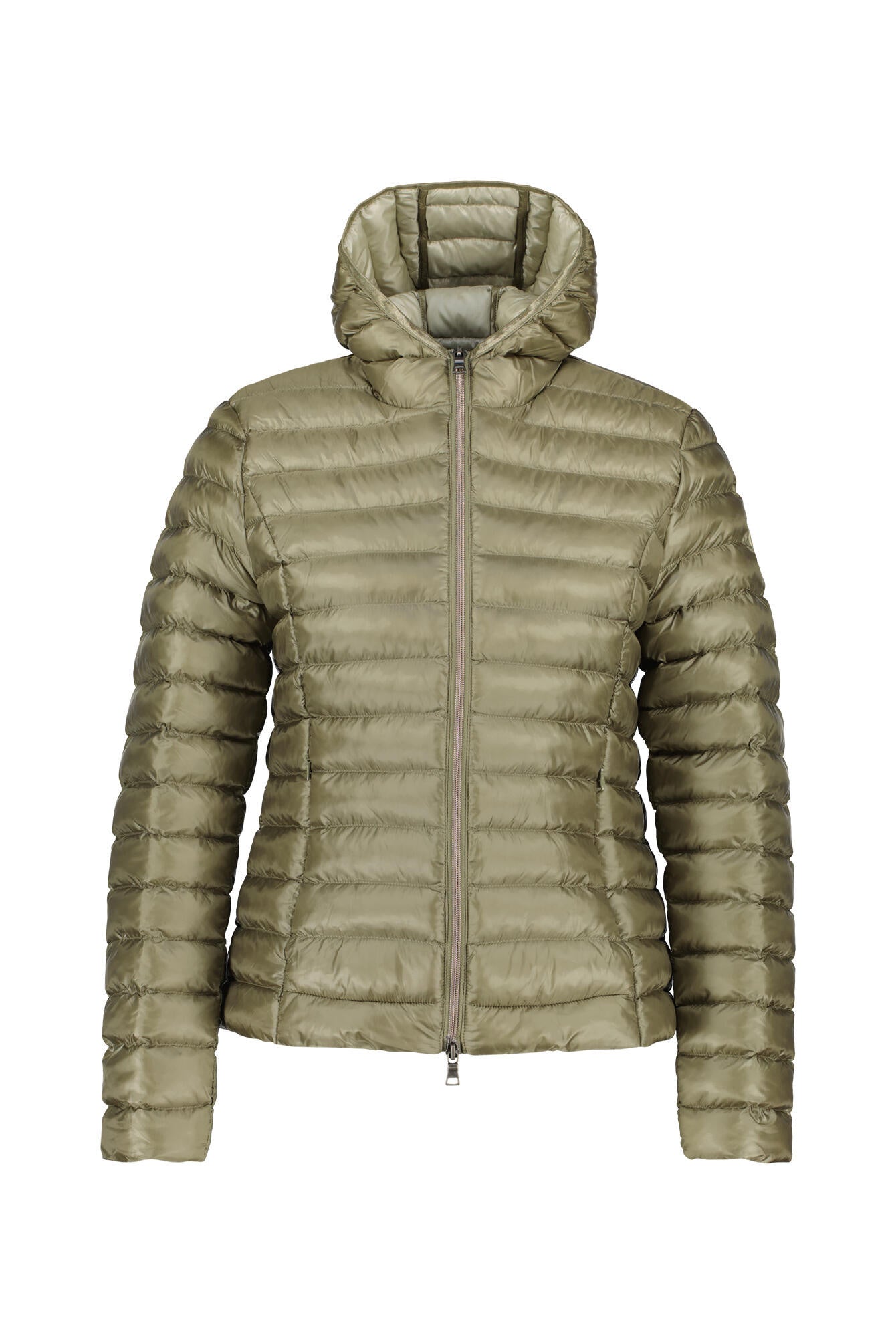 Steppjacke mit Kapuze - 7652 Salbei Sand - Grün
