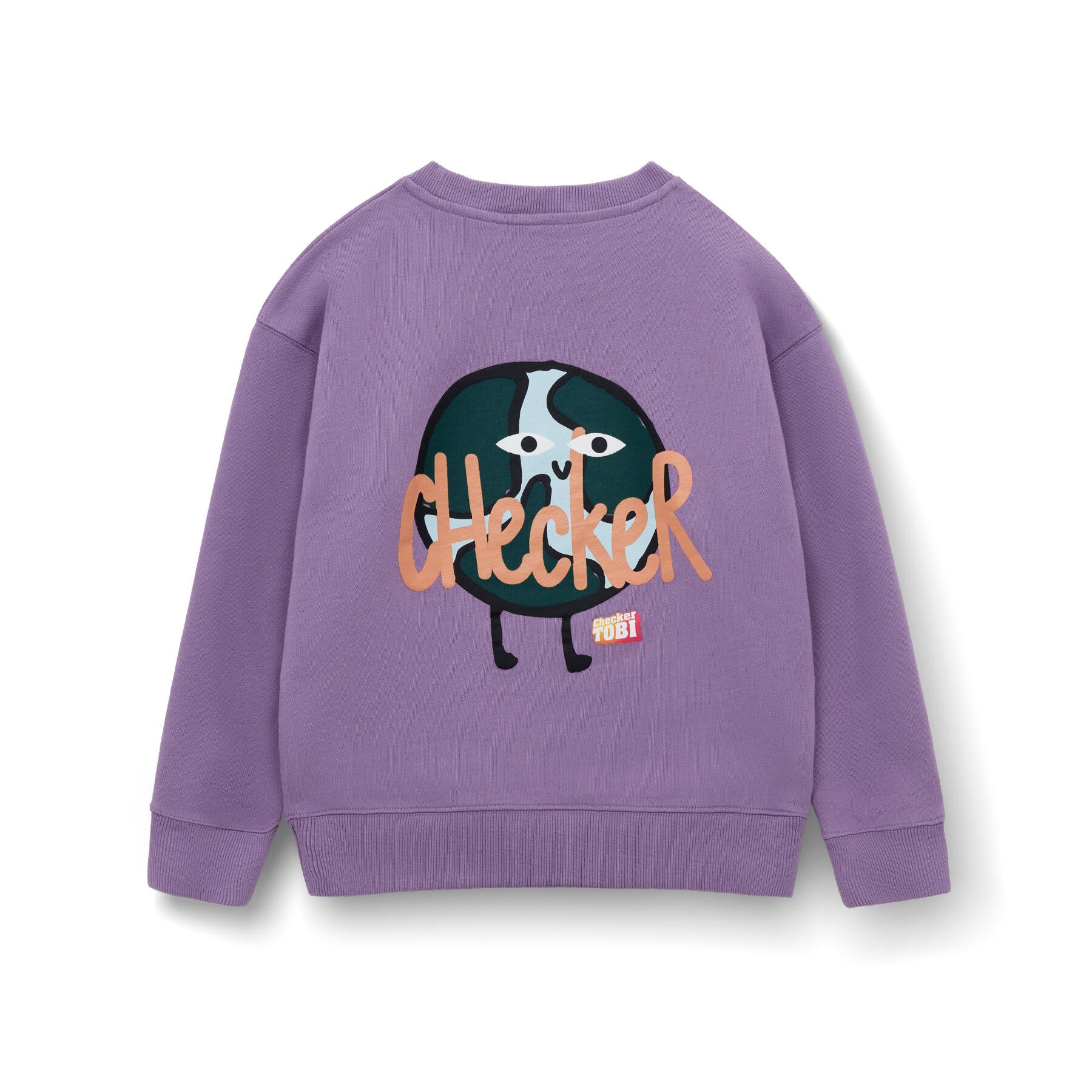 Sweatshirt CHECKER TOBI Relaxed Fit - Lavender - Violett