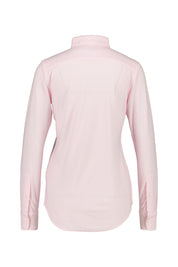 Hemdbluse aus Baumwolle - 1057401-2B12-CARMEL PINK/WHITE - Pink