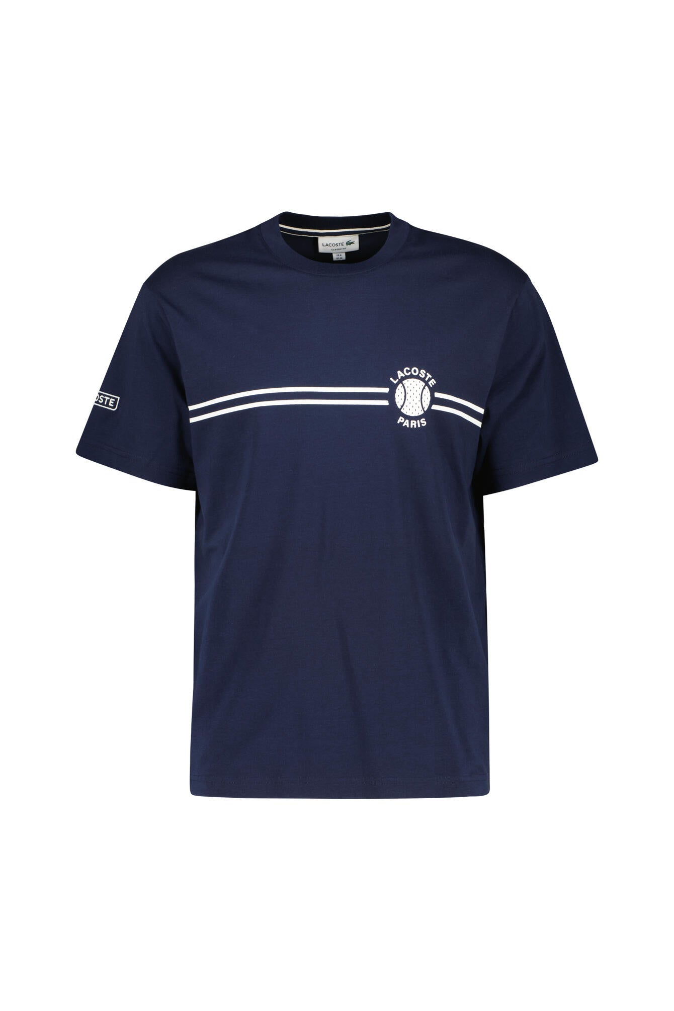 T-Shirt aus Baumwolle - 166-NAVY BLUE - Blau