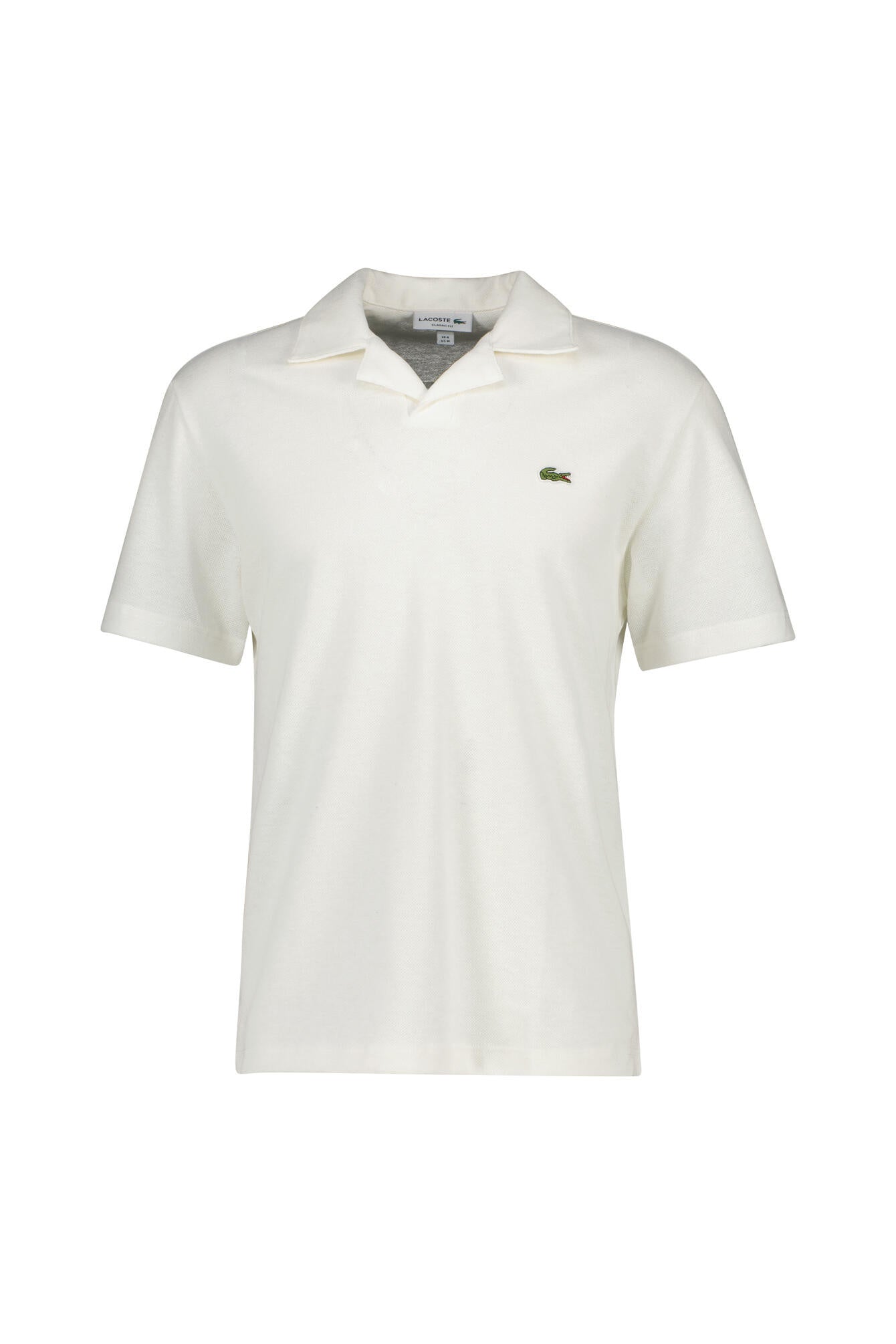 Strick-Poloshirt aus Baumwollmix - 70V-FLOUR - Weiß