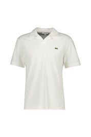 Strick-Poloshirt aus Baumwollmix - 70V-FLOUR - Weiß