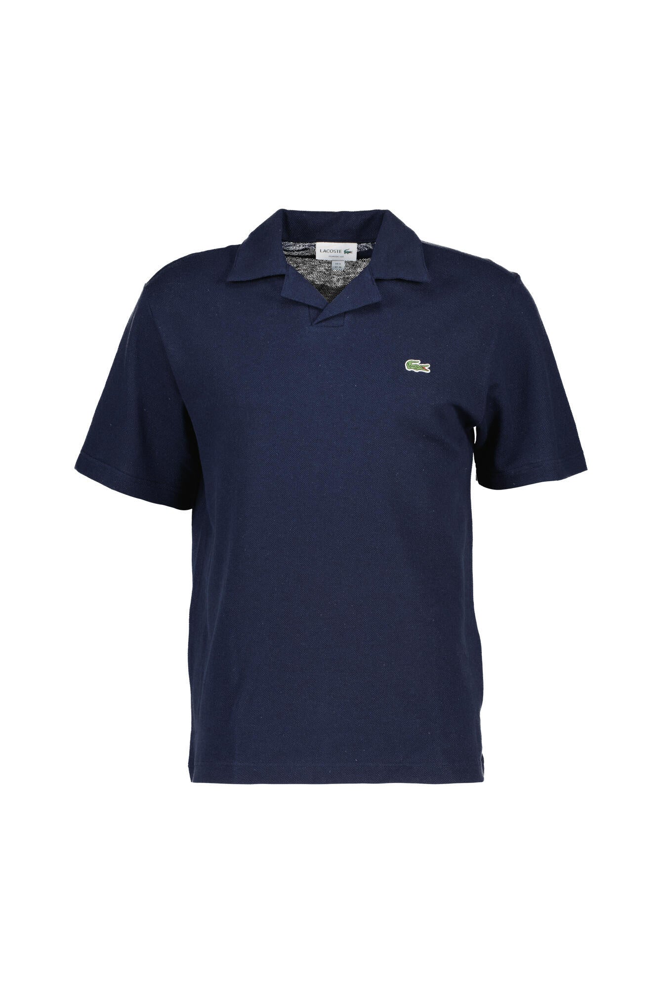 Strick-Poloshirt aus Baumwollmix - 166-NAVY BLUE - Blau