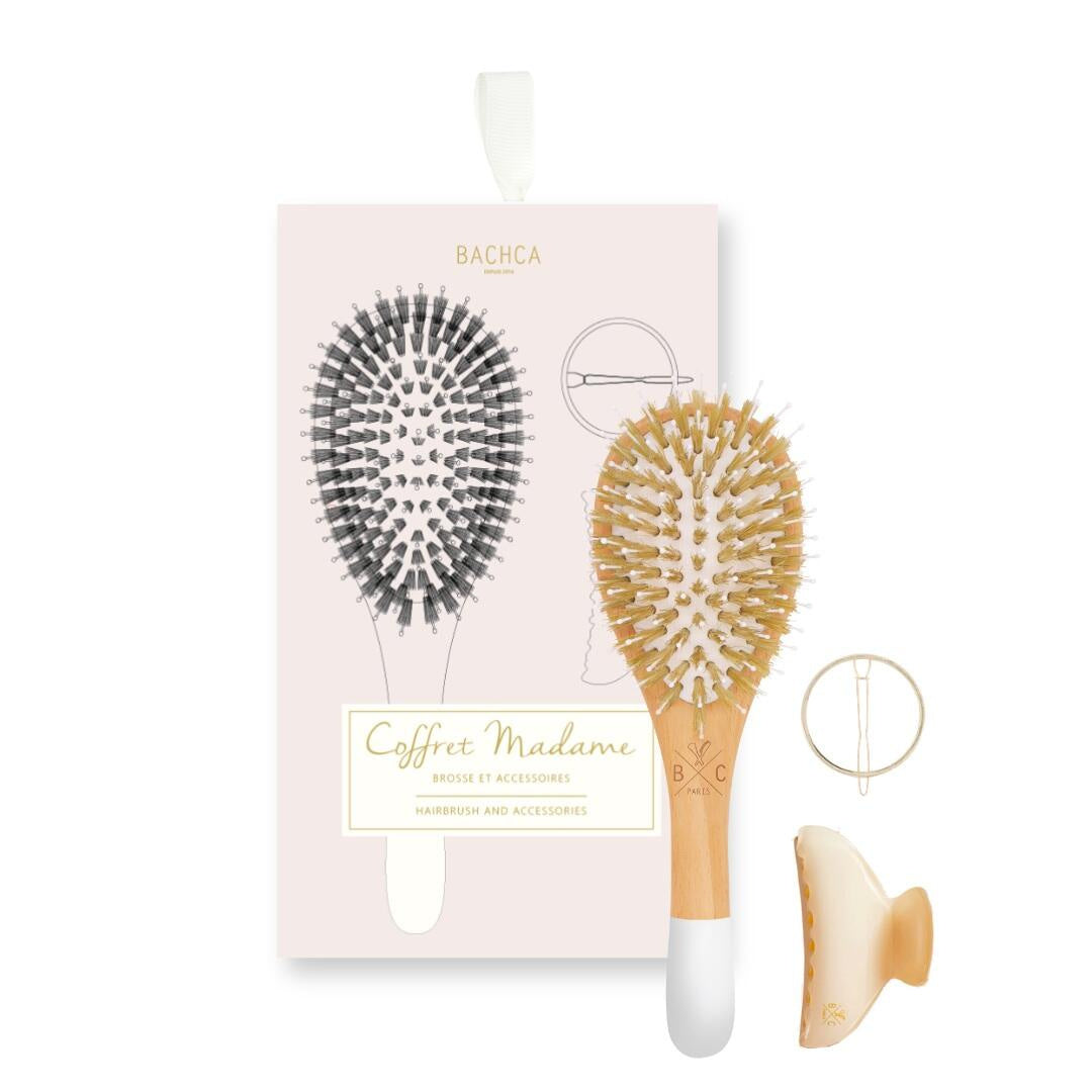 Bürste mit Haaraccessoires COFFRET MADAME - Beige