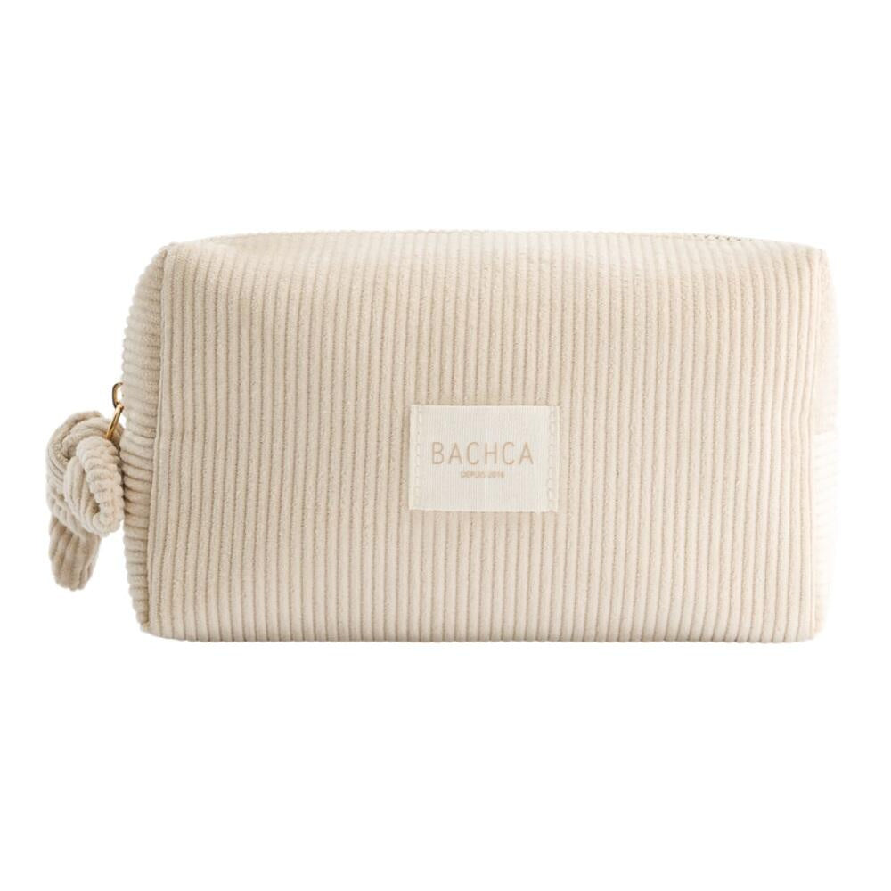 Kosmetiktasche aus Cord - Beige