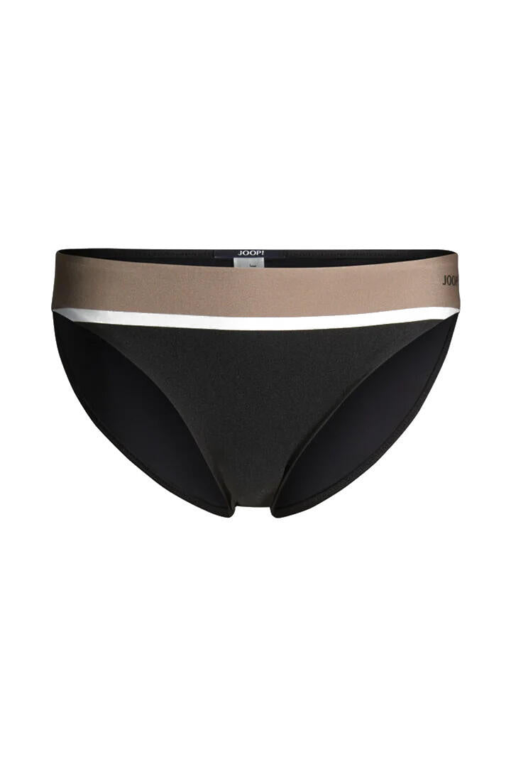 Bikinihose in Blockfarben - E001 BLACK - Schwarz