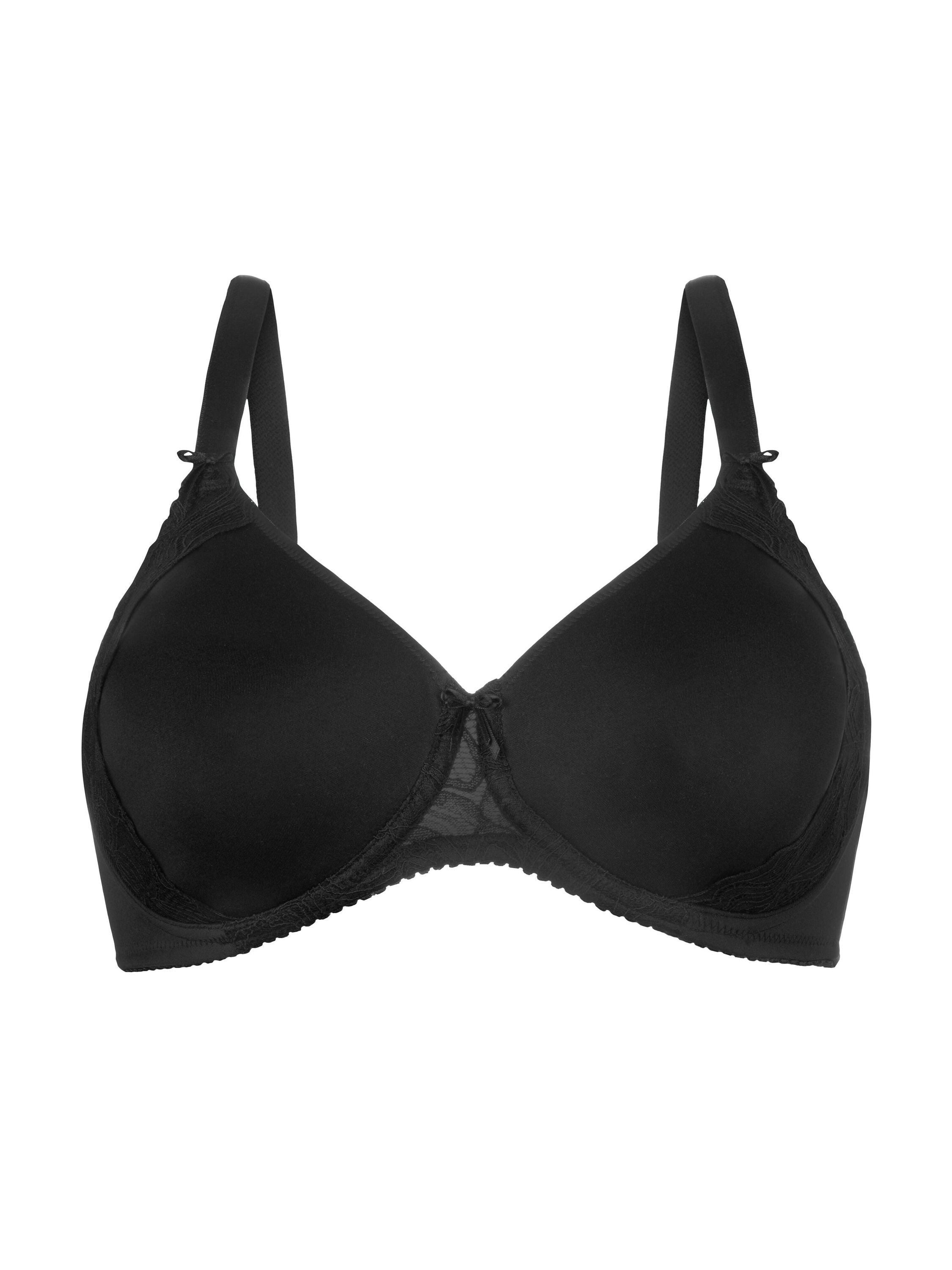 Spacer-BH LOVELY LOTUS mit Bügel - 004-Schwarz - Schwarz