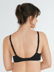 Spacer-BH LOVELY LOTUS mit Bügel - 004-Schwarz - Schwarz