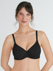 Spacer-BH LOVELY LOTUS mit Bügel - 004-Schwarz - Schwarz