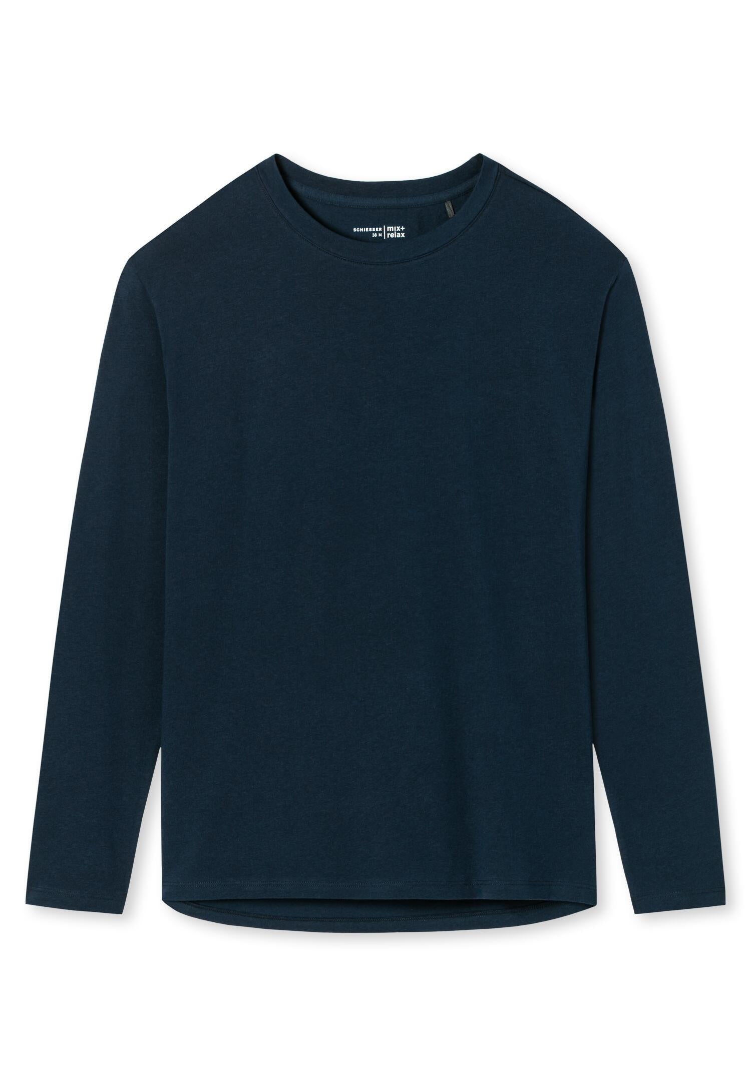 Longsleeve - 803-dunkelblau - Blau