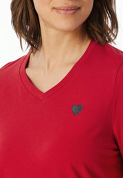 Langer Schlafanzug - 500-rot - Rot