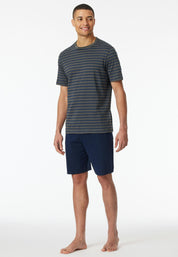 Schlafanzug aus Baumwolle - 203-anthrazit - Grau