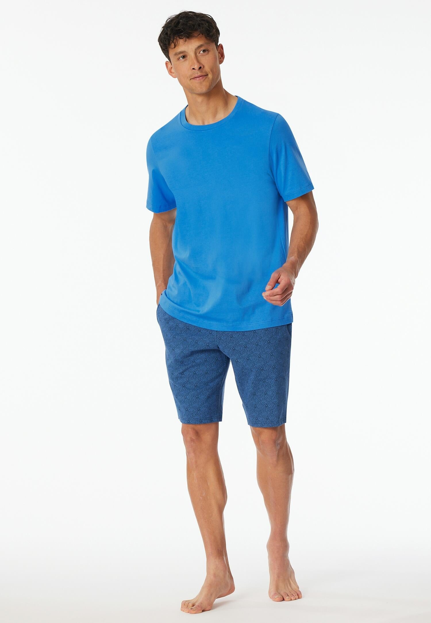 Schlafshirt - 813-aquarium - Blau