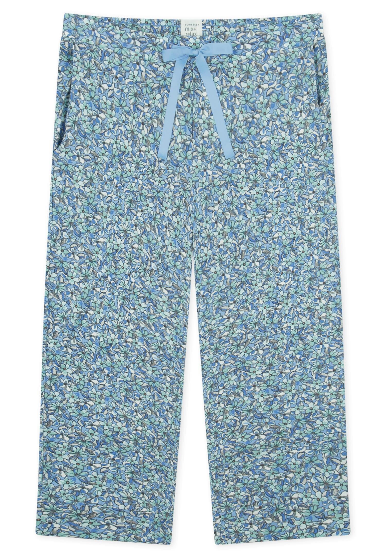 Lounge Hose Loose Fit - 916-multicolor 5 - Blau