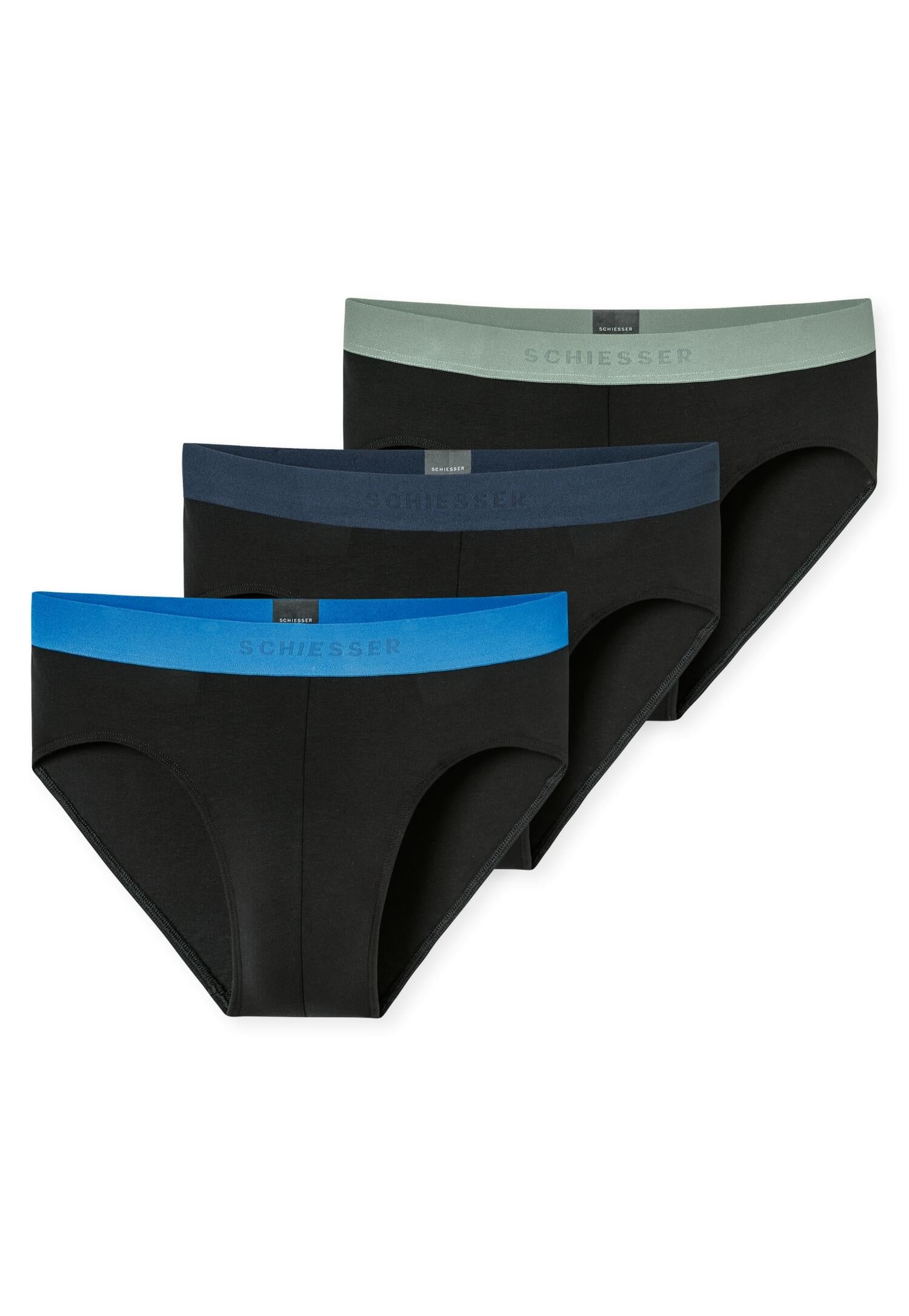 3PACK Rio-Slip - 921-sortiert 10 - Schwarz