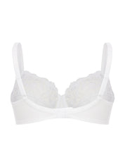 Bügel-BH mit Spitzendetails - 003-Weiss - Weiß