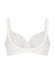 Bügel-BH mit Spitzendetails - 048-Vanille - Weiß