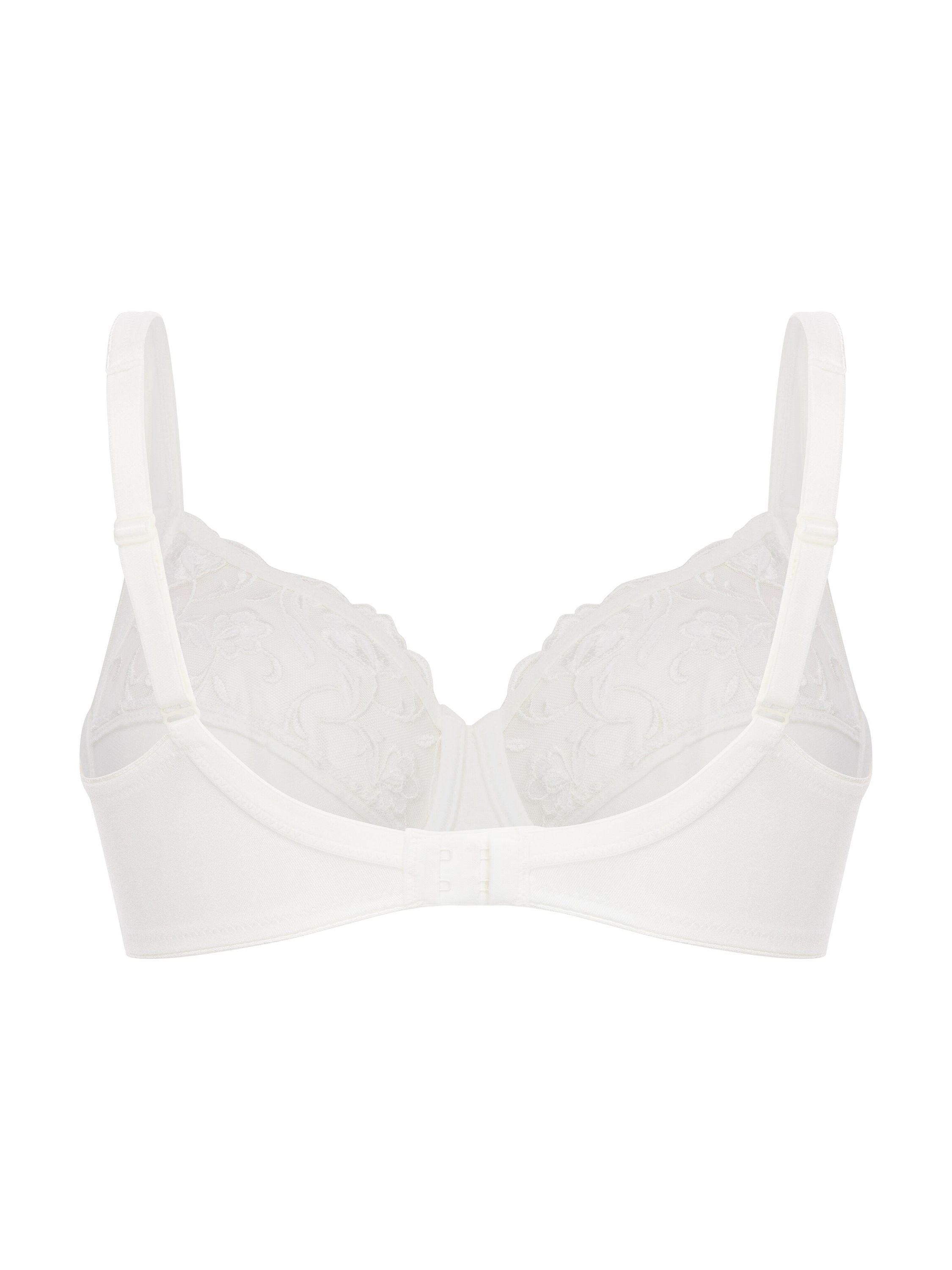Bügel-BH mit Spitzendetails - 048-Vanille - Weiß