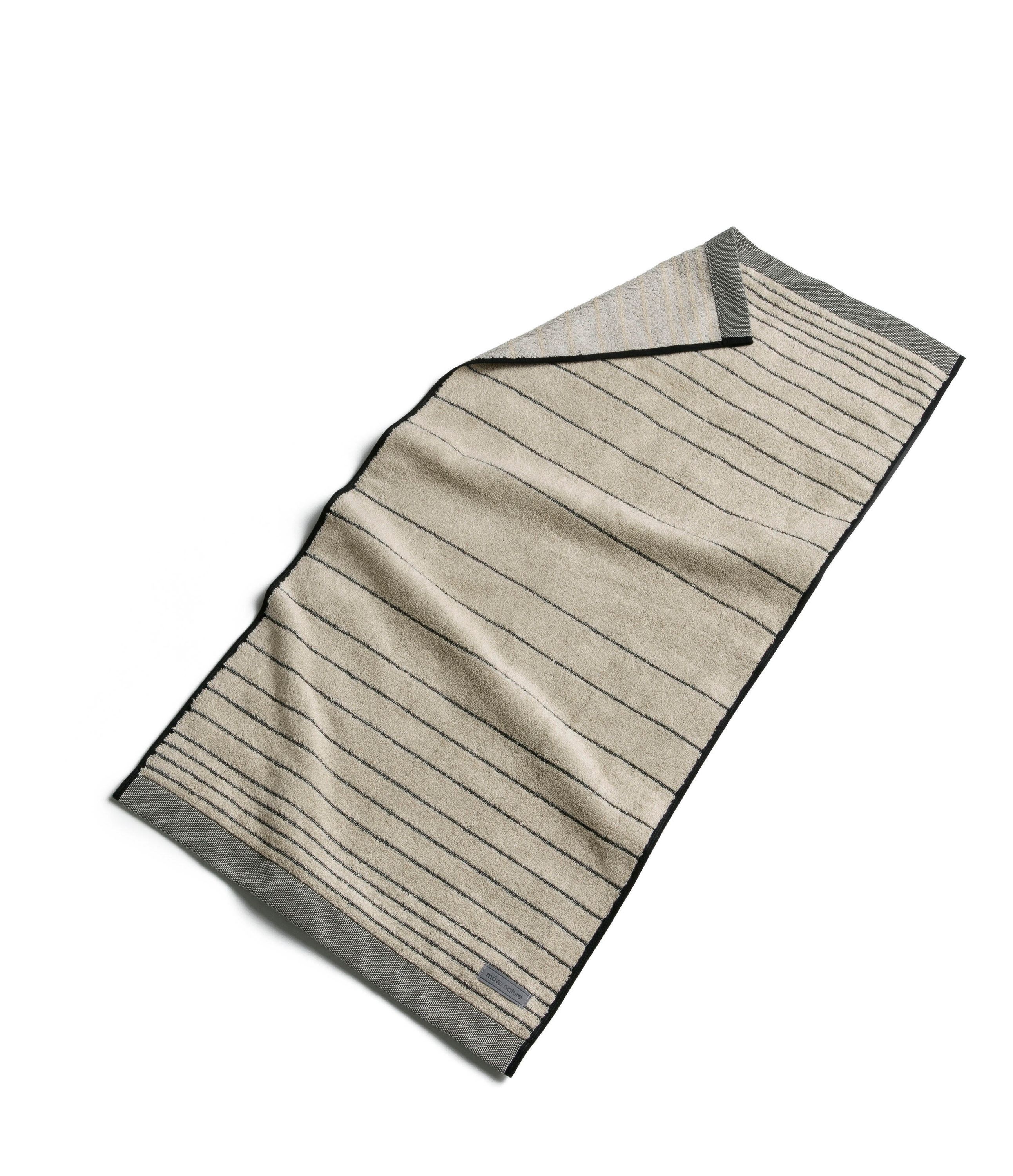 Handtuch aus Baumwollmix - 081 - Beige | Schwarz