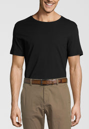 Ledergürtel - 11-cognac - Braun