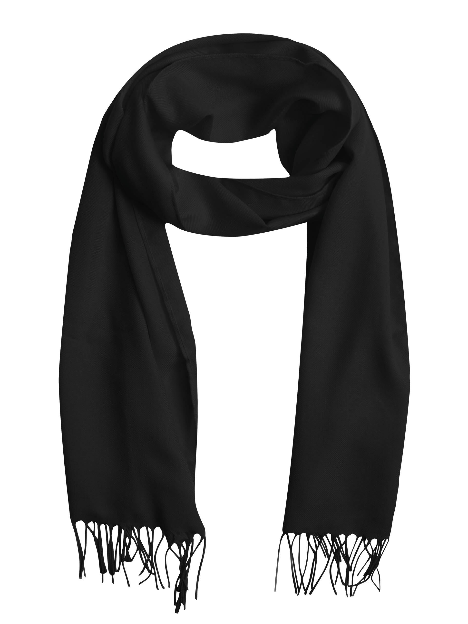 Schal PANOS 40x180 cm - 101-schwarz - Schwarz