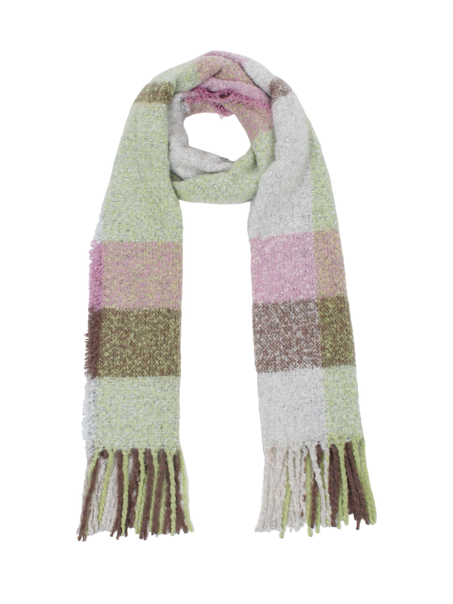 Schal aus Bouclé - 000-Multicolor - Mehrfarbig