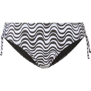 Bikinihose ELLY II - 104-WAVES - Schwarz | Weiß